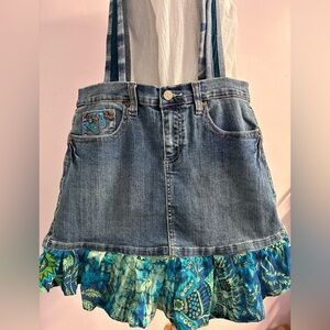 Women’s Handmade/Upcycled Denim Shoulder Bag, Distressed Denim, Casual, Boho